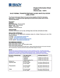 Technical Data Sheets