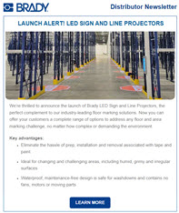 Sign up for the Brady Distributor Newsletter